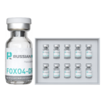 FOXO4-DRI (10 mg) X10 — крупный флакон и коробка из 10 флаконов