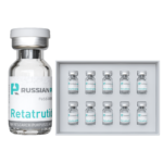 Reta (5 mg) X10 — крупный флакон и коробка из 10 флаконов